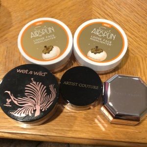 Airspun fenty wet& wild artist Lot highlighters